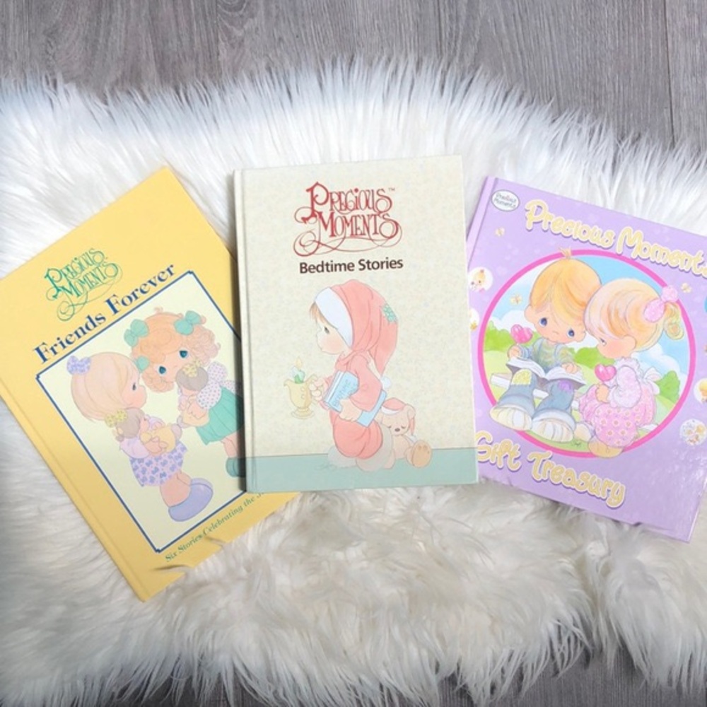 VTG Precious Moments friends forever, bedtime stories & Gift treasury HC Books